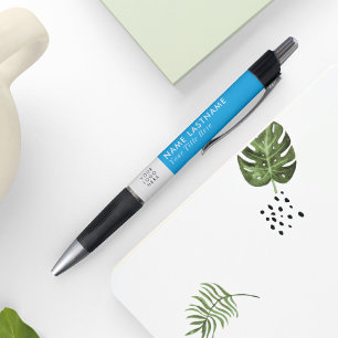 Bolígrafo Logotipo personalizado moderno cielo azul negocios