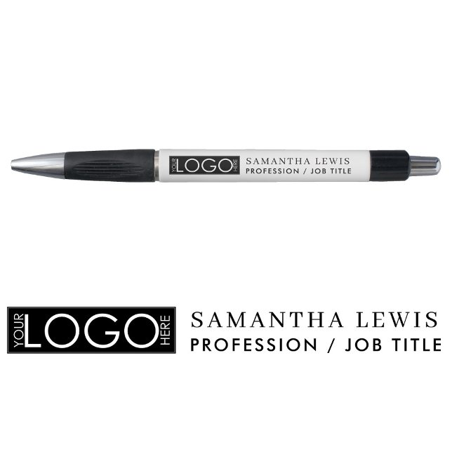 Bolígrafo Logotipo y texto comercial promocional profesional (Professional Promotional Business Logo & Text Pen)