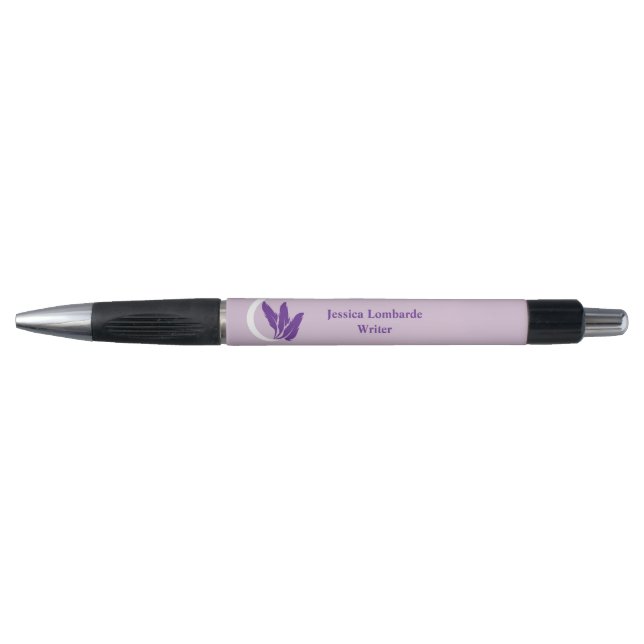 Bolígrafo Macarón morado del escritor (Anverso)