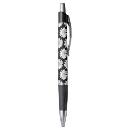 Bolígrafo Margaritas Moradas Bonitas con Lunares