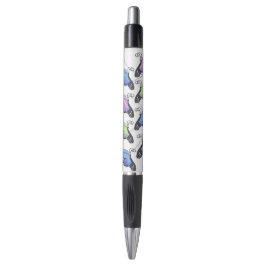 Bolígrafo Mariposas Doodle Azul Púrpura