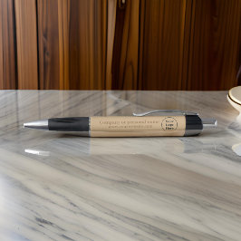 Bolígrafo Marrón elegante simple