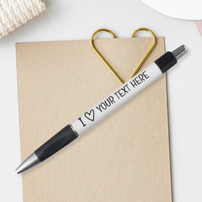 Bolígrafo Me Encanta Añadir Tu Propia Plantilla Personalizad (I Love Add Your Own Text Personalized Template Pen
by Ricaso. Who or what do you love? )