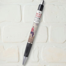 Mejor papa del día del padre foto pluma tinta negr