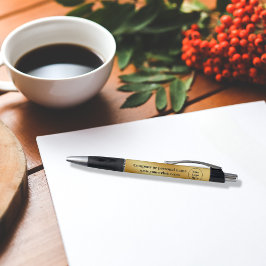 Bolígrafo Metálico de oro de lujo