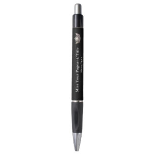 Bolígrafo Miss America Silver Crown Ink Pen Personalizado