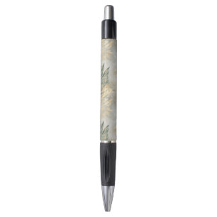 Bolígrafo Moda de Glam Verde Hojas Tropicales de Oro