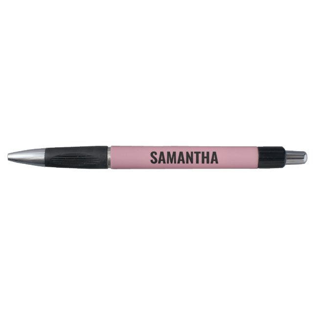 Bolígrafo Moda moderna rosa y blanco  (Anverso)