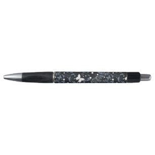 Bolígrafo Modelo de mariposa negro y blanco