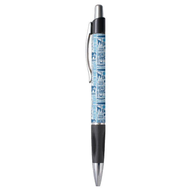 Bolígrafo Modelo dental azul de la clínica (Parte superior (vertical))