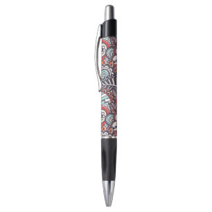 Bolígrafo Modelo floral del Doodle de Paisley