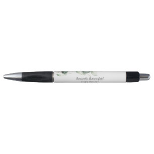 Bolígrafo Moderno guión elegante minimalista de eucalipto