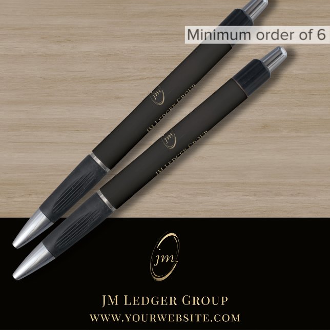 Bolígrafo Monograma profesional negro (Subido por el creador)