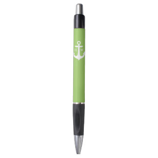 Bolígrafo Monogramado del Ancla Verde Lime