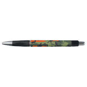 Bolígrafo Naranja y Camuflaje Verde, Ejército