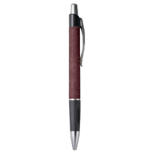 Bolígrafo Navidad floral de color burgundy rojo intenso