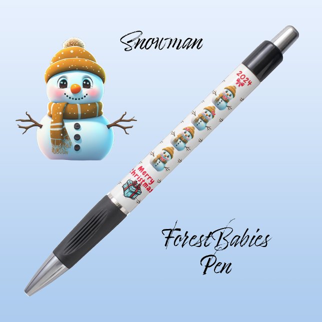 Bolígrafo Navidades burdos Snowman, gráfico festivo, ⛄️ blan (Subido por el creador)
