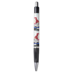 Bolígrafo Navidades Pen Gift con Gnome de Skater con Regalos