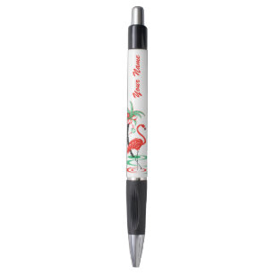 Bolígrafo Navidades rojos Flamingo Nombre Emmy
