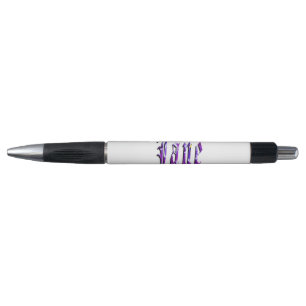 Bolígrafo Nombre de Jane floral púrpura, Chica Pen