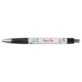 Bolígrafo Nombre floral rosa suave moderno