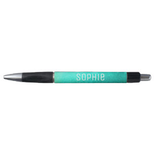Bolígrafo Nombre personalizado arte de color azul verde azul