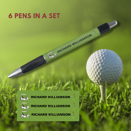 Bolígrafo Nombre personalizado de la bandera del carrito de 