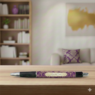 Bolígrafo Nombre Personalizado Royal Dark Plum Ejecutivo Ele