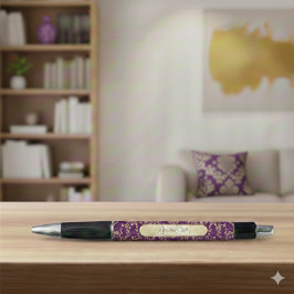 Bolígrafo Nombre personalizado Royal Dark Plum Elegante Ejec