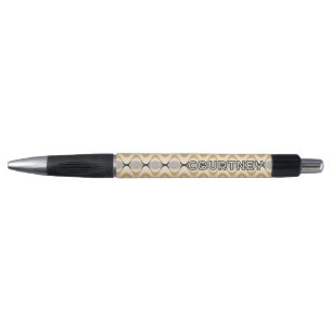 Bolígrafo Ochre gris Mostaza Amarillo Marfil Ogee Wave Patte