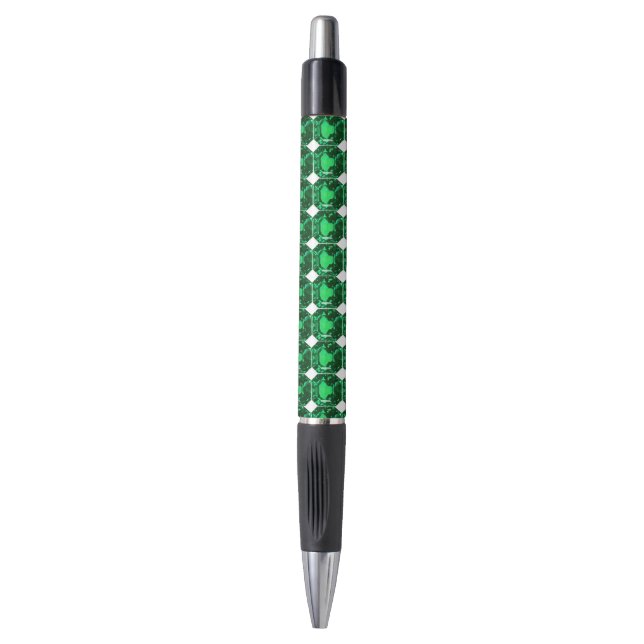 Bolígrafo Octagon Emerald (Frente vertical)