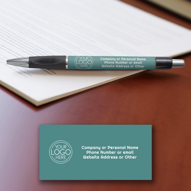 Bolígrafo Office Business Logo 3 líneas Texto Puede editar c (Custom logo pens - Personalized Promotional products)