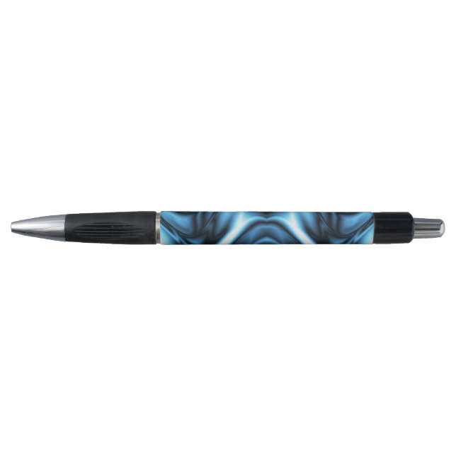 Bolígrafo Ola de seda azul (Anverso)