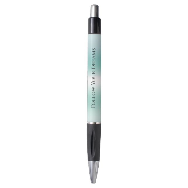 Bolígrafo Ombre blanco menta (Frente vertical)