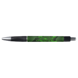 Bolígrafo Onda en espiral verde oscuro y lima