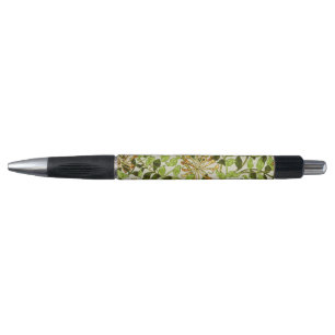 Bolígrafo Papel pintado floral de madreselva verde de Willia