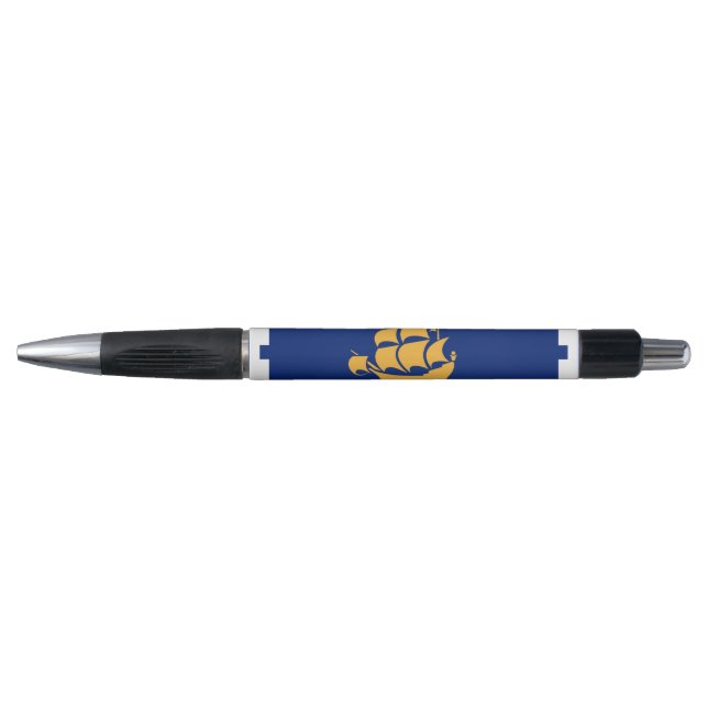 Bolígrafo Patriotic Pen with flag of Quebec City, Canada (Anverso)