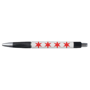 Bolígrafo Patriótico con bandera de Chicago City, 