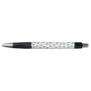 Bolígrafo Patrón azul, oro y blanco de Mati de ojos griegos
