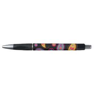 Bolígrafo Patrón continuo de Paisley colorido