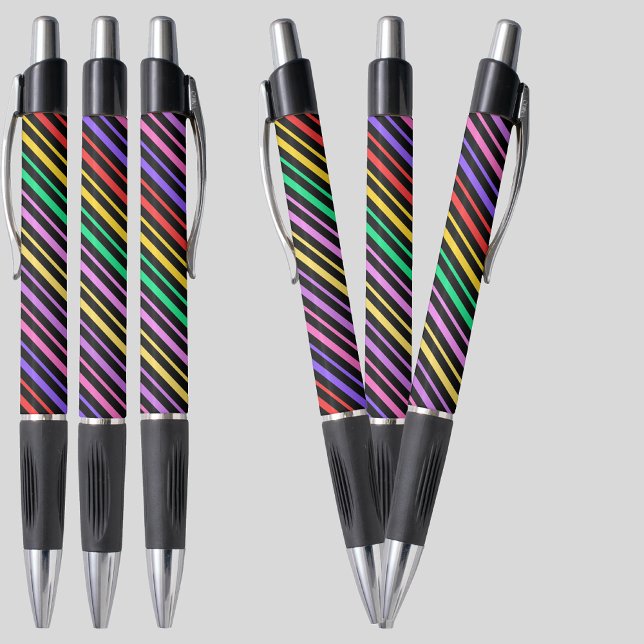 Bolígrafo Patrón de bandas violetas coloridas (Subido por el creador)