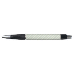 Bolígrafo Patrón de cinco rayas verde claro y blanco