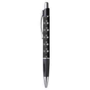 Bolígrafo Patrón De Cuadros De Césped Negro Y Blanco,