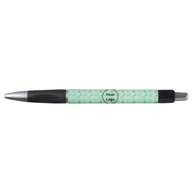 Bolígrafo patrón de dentista verde (Anverso)