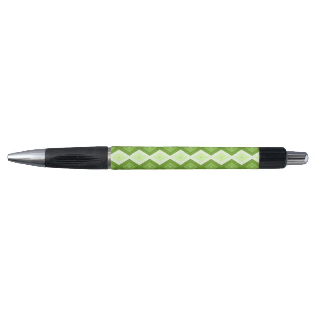 Bolígrafo Patrón de diamante verde de Chartreuse (Anverso)