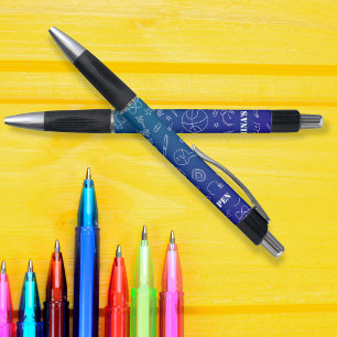 Bolígrafo Patrón de elementos de la Escuela Azul personaliza