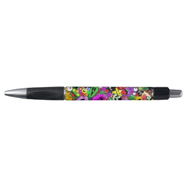 Bolígrafo Patrón de Halloween de personajes adorables (Anverso)