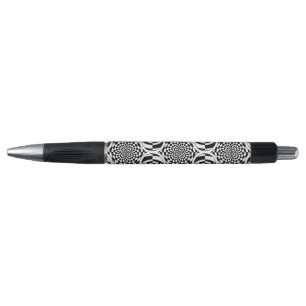 Bolígrafo Patrón de hipnosis blanco y negro + tu idea