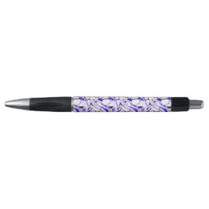 Bolígrafo Patrón de líneas abstractas de acuarela violeta li
