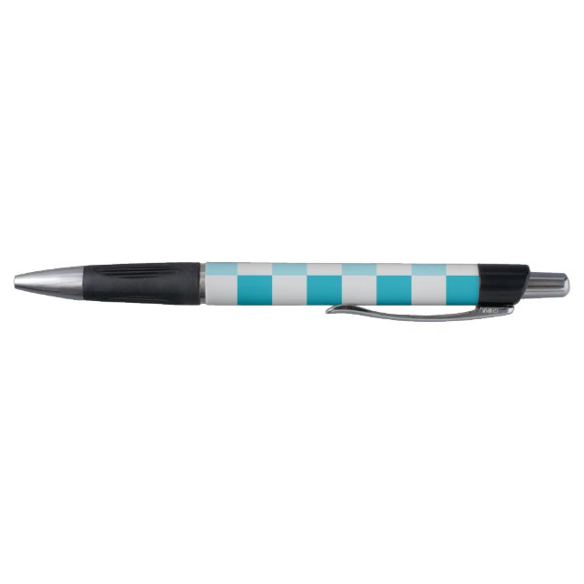 Bolígrafo Patrón De Tablero Blanco Y Azul (Parte de abajo)